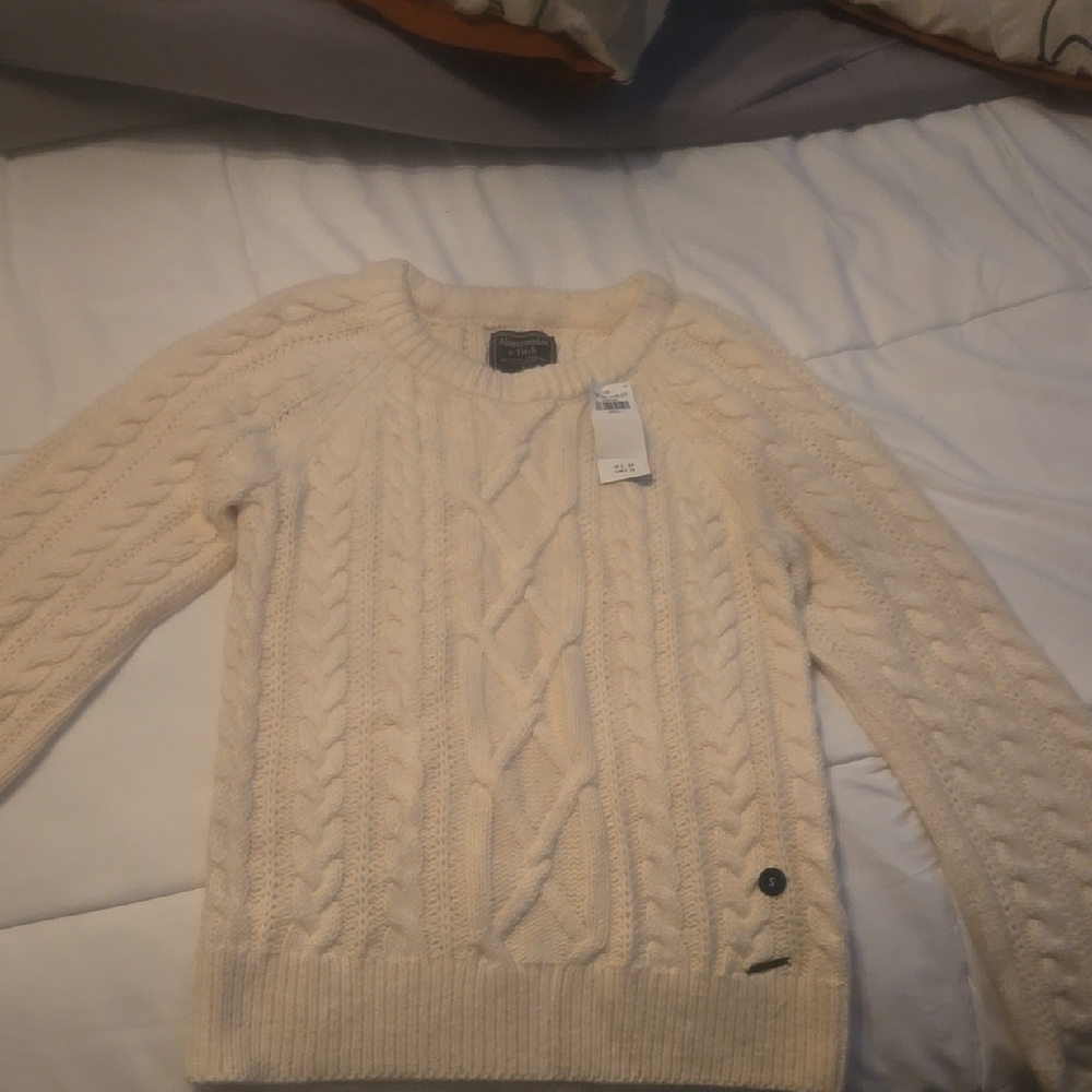 Cream Cable Knit Sweater